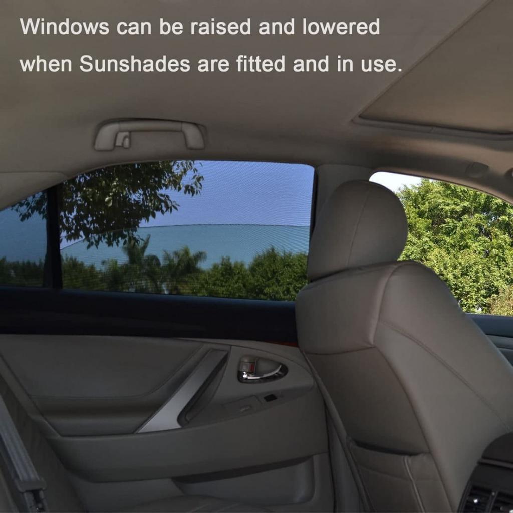 4-Pack UV Protection Mesh Car Curtains